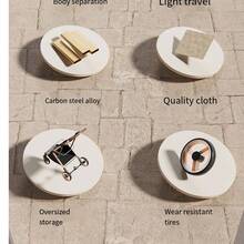 Separable High-End Pet Stroller With Multifunctional Bag Separation, Ultra Lightweight And Easy To Carry With One Click Collection, Cat And Dog Stroller - Xám - Xem 4