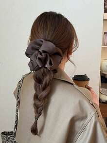 Neuankömmling modischer minimalistischer personalisierter schwarzer Mori-Stil großer Scrunchie, lässiges Haaraccessoire, elastisches Haargummi, Haarband, Haarschnur, Haargummi für Frauen