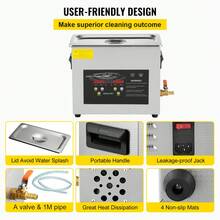 6L Ultrasonic Cleaner (400W Heater, 180W Ultrasonic). Professional Digital Lab Parts Ultrasonic Cleaner With Warm-Up Timer For Cleaning Jewelry, Eyeglasses, And Instruments. - 查看 6