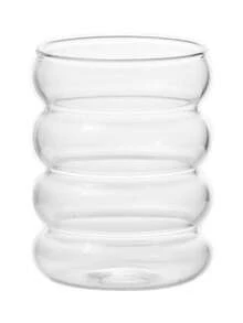 1 件 330 毫升现代堆叠玻璃杯，独特的泡泡设计水杯，适用于家庭、办公室和厨房的透明玻璃饮具，优雅的水杯，果汁、牛奶、冰沙、冰咖啡，无吸管，成人饮料杯，创意礼物，独特形状的饮水杯，非常适合派对、聚会和日常使用，装饰玻璃器皿 - 無色 - 查看 13