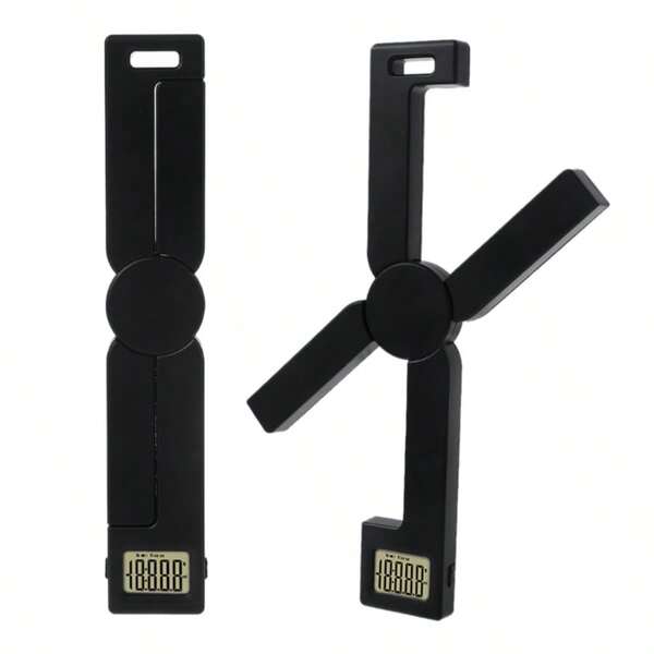 Compact Folding Digital Kitchen Scale, Highly Accurate Portable Food Scale With LCD Display, Auto Power Off And Tare Features, For Measuring Intake Of Healthy Eating People (Black)