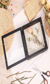 Califortree Outside 8x10 Shadow Box Frame With Linen Back - Real Glass, Push Pins Included, Sturdy Rustic Memory Display Case, Fits Photos Or Items Under 6x8, Distressed White - MàuC - Xem 7