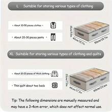 大容量床下收纳袋，适合旅行等多种场景 - 多层条纹设计，2 种尺寸可选，便携时尚的女装收纳袋，混合色彩和优雅图案，是理想的家居收纳之选 - 彩色 - 查看 7