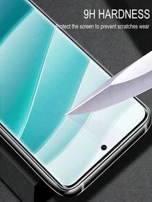 4in1 2Pcs HD Curved Tempered Glass Film Phone Screen Protector And 2Pcs Phone Lens Glass Camera Protector Compatible With Redmi Note 15 Pro+Pro 5g 14 13/Holor X9A X9B X9C Magic 5/6/7 Lite 9H Explosion-Proof Scratch Resistant Support Fingerprint Recognition - Clear - View 7