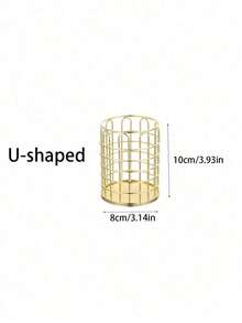 1个北欧风金色笔筒兼化妆刷收纳架，可收纳各种化妆刷，适合居家旅行，是送给女性的礼物、圣诞礼物、送礼佳品，也是房间装饰的理想之选。 - 彩色 - 查看 12