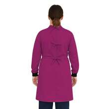 Bata Medica Antifluidos Unitalla marsupial puño con pasador de pulgar fresca suave cordones ajustables - Bugambilia - Ver 2