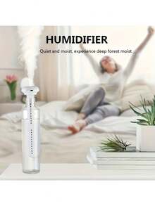 Portable USB Powered Mini Ultrasonic Humidifier - Fragrance-Free, Compact & Lightweight, Suitable For Plants, Office, Nursery, Home And Travel, No Water Tank, Durable ABS Plastic, Mini Humidifier, Home & Office Humidifier, Stylish Design, Easy To Use