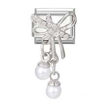 1pc Bow, Heart & Pentagram Charm DIY Bracelet, Necklace, Ring, Anklet, Fashion Elegant Cute Modular Jewelry Accessories