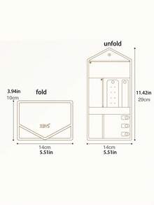 1 pieza Bolsa de almacenamiento de joyas para viaje, Bolsa de almacenamiento de collares y aretes de PU con compartimentos, Caja de almacenamiento de joyas con cremallera portátil para accesorios de viaje, Bolsa de maquillaje, Bolsa de cosméticos, Esencial de viaje, Gran capacidad, Bolsa de maquillaje grande, Regalo de Navidad, Bolsa, Viaje, Regalos para mujeres, Neceser de mujer, Esencial de viaje, Bolsa, Embrague / Bolso pequeño, Neceser, Organizador de maquillaje, Organizador de maquillaje, Bolsa, Soporte de brochas, Mini bolsa, Bolsa de gran capacidad