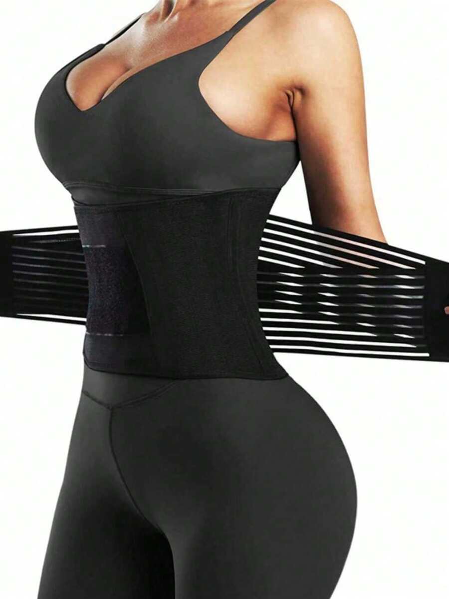腰部训练带，产后腹部包裹，瘦身压缩带，健身腰部训练器，包含免费及膝袜