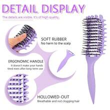 2pcs Curling Iron Set, Multi-Function Styling Comb, Spray Bottle, Hair Brush Professional Curling Styling Kit, Suitable For Women Home & Salon, Christmas & Valentine's Day Gift - Multicolor - View 5