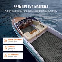 Boat Flooring, EVA Foam Boat Decking 94.5" X 17.7", Non-Slip Self-Adhesive Flooring, 11.6 Sq.Ft Marine Carpet For Boats, Yacht, Pontoon, Kayak Decking - Dark Grey - View 4