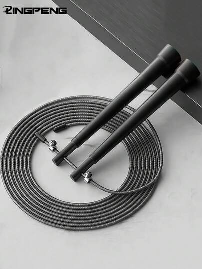 Przenośna stalowa skakanka z łożyskami, sprzęt do ćwiczeń, Family Park Square Fitness Training Skakanka