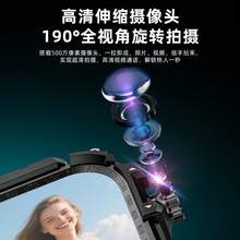 LOKMAT APPLLP 7 MAX 智能手表，2.06 英寸 AMOLED 显示屏，支持 4G/5G SIM 卡，兼容安卓和 iOS 设备，配备 180° 旋转高清摄像头，支持蜂窝数据、Wi-Fi、第三方应用下载，搭载安卓 8.1 操作系统 - APPLLP 7 MAX - 查看 6