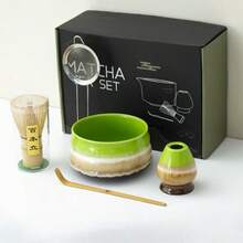 1 件/5 件抹茶碗、抹茶打蛋器、抹茶勺、抹茶勺、抹茶筛、抹茶布、陶瓷抹茶茶具、日式风格、节日礼品套装、圣诞礼物 - 彩色 - 查看 11