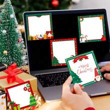 240pcs Self-Adhesive Memo Pads, Santa Claus & Snowman Patterns, Suitable For Christmas Party, Office Or Home Use - Multicolor - View 5