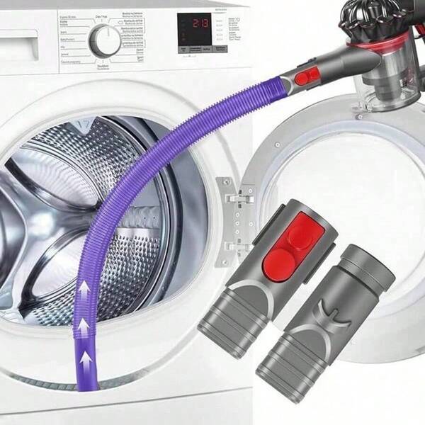 Wäschetrockner Reinigungsset, Schlauchaufsatz für Dyson V6 V7 V8 V10 V11 V12 V15 Akku-Staubsauger, perfektes flexibles Fugendüsen-Werkzeug