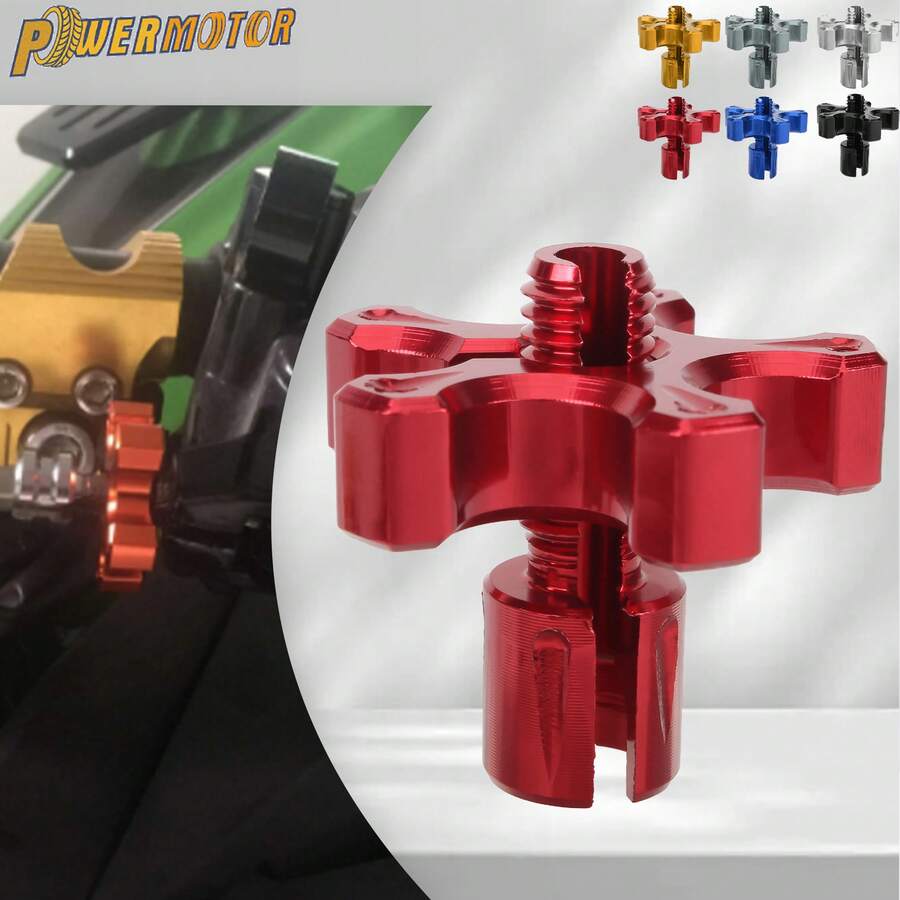 PowerMotor 摩托车铝合金刹车离合器杆调节螺丝通用摩托车 ATV UTV 运动自行车配件