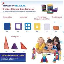 Imanes de Enseñanza, Set de 34 Piezas, Bloques Magnéticos 3D, Formas Geométricas Magnéticas Educativas para Niños, Rompecabezas Magnéticos Tridimensionales - 1 - Ver 11