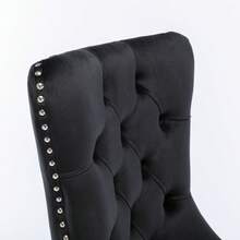 Chair Covers & Cushions - Black + Velvet + Foam - View 8