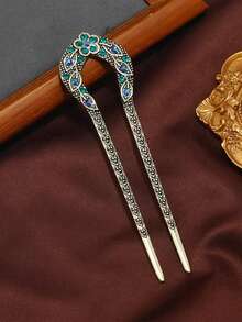 1个复古仿珍珠U型发夹配饰，发髻延长器，发髻制作器，发髻发片，发型设计发夹，发卡，发夹，婚礼用品，发饰，头部配饰 - 彩色 - 查看 11