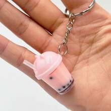 Cute Mini Bubble Tea Keychains, Creative Simulated Beverage Pendants, Unique Bag Decorations And Small Gifts