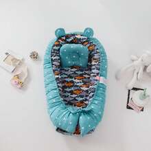 New Design Portable Infant Bed Crib, Foldable Baby Nest Bassinet, Removable & Washable Baby Recliner