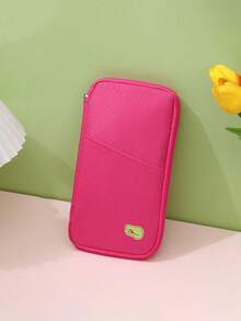 High-Quality Travel Passport Wallet With Zipper, ID And Credit Card Holder, And Phone Pocket - Black And White Mesh Storage Bag, Portable Foldable Silicone Storage Bag | Essential Vacation Secure Document Storage | Stylish Design, Perfect For All Seasons: Spring, Summer, Fall, Winter, And Family Vacation Passport Holder - Multicolor - View 19