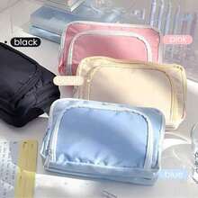 1 Piece Large Capacity 4 Layers Pen Box Kawaii Pencil Cases Cute Pen Holder Pouch For Students Back To School Stationery Supplies