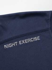 Men's Thin Compression Long Sleeve Workout Shirt, Moisture Wicking, Breathable, Suitable For Running, Training, For Fall