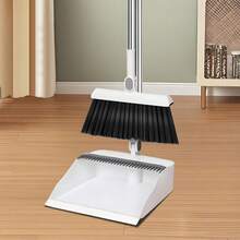 Broom And Dustpan Set, Thickened High-End Household Broom Wholesale, Broom, Dustpan, Upgraded Dual-Use Broom, Broom And Mop Combination, Multi-Color, Purple Preferred By Housewives, Suitable For Cleaning Floors, Tiles In Living Room, Bedroom, Kitchen