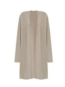 女士休闲宽松印花三件套：阔腿裤、长袖开衫和背心，适合海滩、通勤、欧美风格、冬季穿着。 - 卡其色 - 查看 6