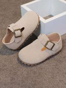 1 双男女款时尚平底鞋，防滑，适合婴儿、幼儿、女孩，春秋季 - 米色 - 查看 2