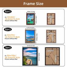 Superlele 10/15/20 Pack Picture Frames Set, Picture Frames Collage Wall Decor For Assorted Photos, Three Sizes 8x10, 5x7, 4x6 For Wall Hanging Or Tabletop Display, Home Decor, Room Decor