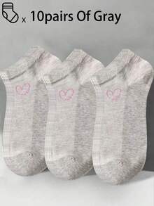 100只/80只/50只/30只/20只/10只/8只/4只装 舒适、吸湿排汗、抗菌、透气针织内衬袜 - 母亲节礼物，男女通用，长袜，吸汗防臭，弹性柔软，时尚纯色，适合春、夏、秋、冬四季穿着，休闲、日常穿着、瑜伽/运动