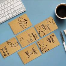 12 Pcs Make Us Happy Notebook Supplies Mini And Simple Convenient To Carry Suitable For Travel In Bulk Mini Notebooks Convenience Exquisite And Beautiful - 12pcs - View 3
