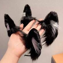 Cat Ear Headband For Women & Girls, Suitable For Halloween Costume, Role Play, Theme Party Or Daily Wear