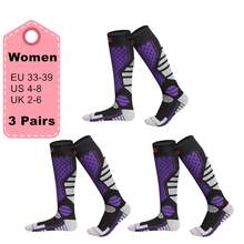 3 Pairs Unisex Thick Thermal Ski Socks, Breathable & Warm For Outdoor Sports Like Skiing, Ice Skating, Hiking In Winter - Multicolor - View 12