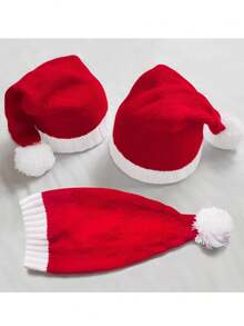 1pc Customized Embroidered Christmas Hat, Personalized Santa Claus Hat, Brimless Christmas Cap, Embroidered Christmas Hat, Christmas Party Hat, Christmas Gift