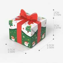 10pcs/Pack Cartoon Shaped Christmas Gift Packaging Boxes, Colorful Christmas Candy Boxes, Baking Party Paper Boxes Christmas Christmas Decorations Christmas Pajamas Christmas Gifts Christmas Decor - Multicolor - View 7