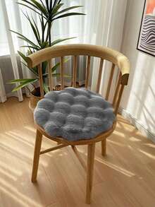 1pc Cream Bubble Plush Carpet, Minimalist, Wabi-Sabi Style, Suitable For Living Room, Bedroom, Vanity, Chair, Spring New Arrival - Grey - View 6