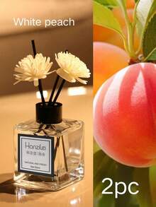 1 pièce/2 pièces Ensemble d'huiles parfumées pour la maison 50 ml, senteurs de osmanthe, jasmin, pêche blanche, thé blanc, gardénia. Longue durée et fraîcheur. Convient pour la salle de bain, le salon, la chambre à coucher (quantité aléatoire de bâtonnets parfumés/fleurs décoratives) - Divers parfums - Voir 18