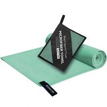 1条户外运动速干吸水柔软毛巾，超细纤维沙滩巾，轻便旅行毛巾，成人毛巾，吸水运动毛巾，瑜伽毛巾，健身毛巾，适用于旅行、瑜伽、海滩、沐浴、游泳、徒步、登山、健身、背包旅行、野餐、游泳池、露营、海滩必备或其他任何运动