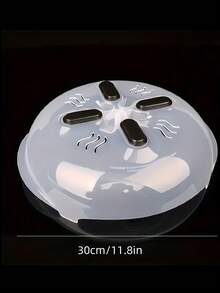 3pcs Magnetic Microwave Oven Cover - Transparent Lid With Steam Vent And Splash Guard, Heat-Resistant Material, Suitable For Microwave, Oven, Dishwasher, Fits Plates, Bowls, Casseroles - Kitchen Countertop Storage, For Home And Commercial Use, Durable Plastic, Splash-Proof Microwave Cover - 彩色 - 查看 10