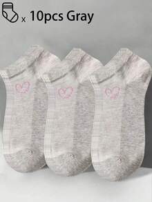 100只/80只/50只/30只/20只/10只/8只/4只装 舒适、吸湿排汗、抗菌、透气针织内衬袜 - 母亲节礼物，男女通用，长袜，吸汗防臭，弹性柔软，时尚纯色，适合春、夏、秋、冬四季穿着，休闲、日常穿着、瑜伽/运动