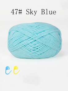 1/3包 50克 4股钩针线，带记号扣的钩针线，初学者钩针套装，多包装编织线，优质腈纶线，柔软钩针线，DIY工艺品，围巾（配饰颜色随机）