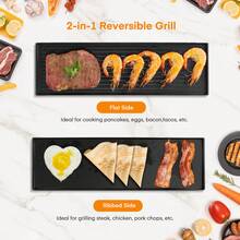 Raclette 8 Personas, 1400W Raclette Grill Electrico con Parrilla Antiadherente y 8 Placas, Parrilla Eléctrica Giratoria, Adecuada para Familias y Fiestas - Enchufe EU Tipo E(220-240V) - Ver 5