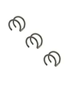 3Pcs/2Pcs/1Pc Stainless Steel Fake Lip Cuff False Lip Ring Fake Lip Nail Ear Piercing Jewelry For Women Men Clip On Ear Cuffs Fake Lip Ring Non Piercing Labret Rings - Multicolor - View 4