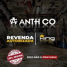 Anth Co Curved Brim Cap Original Closed Back Border Flex Pro - Black - View 4