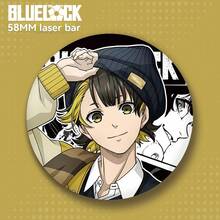 1 Piece, Spell Back To Battle Haikyu Badge, Expression Pack, Tinplate Laser Bar, 58mm Badge, Pin, Brooch, DIY Button Technology. - Multicolor - View 9